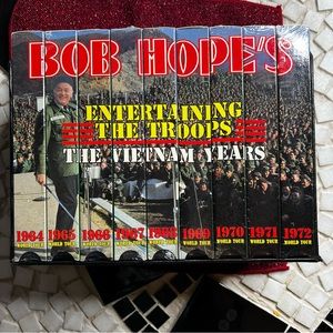 A vintage rare Set Of 9 Bob Hope’s The Vietnam years new VHS tapes